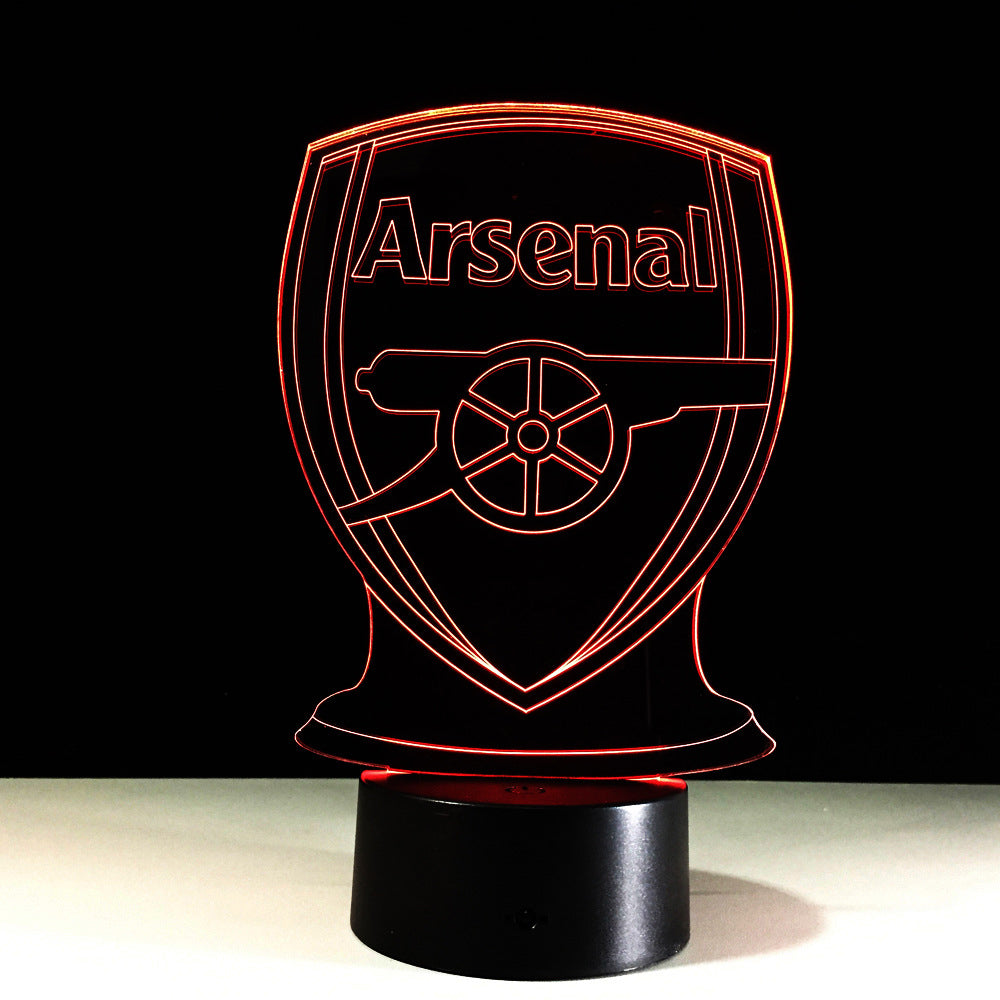 Vivolux | Fußball Arsenal 3D-Optische Illusionslampe