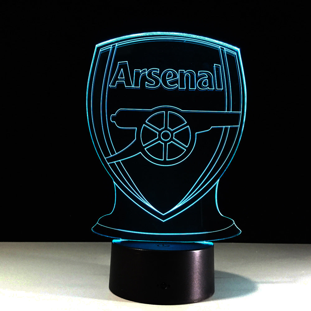Vivolux | Fußball Arsenal 3D-Optische Illusionslampe