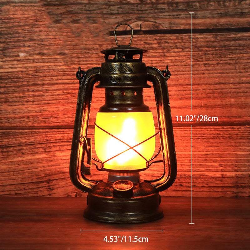 Vivolux | Traditionelle Vintage Runde Pferdelampe Eisen Acryl LED Tischlampe für das Wohnzimmer