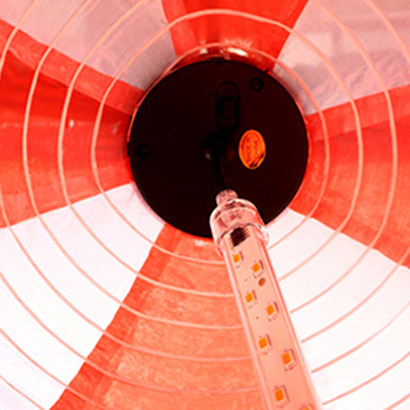 Vivolux | Zeitgenössischer kreativer Solar-Heißluftballon-Stoffschirm LED Außenpendelleuchte für Terrasse draußen