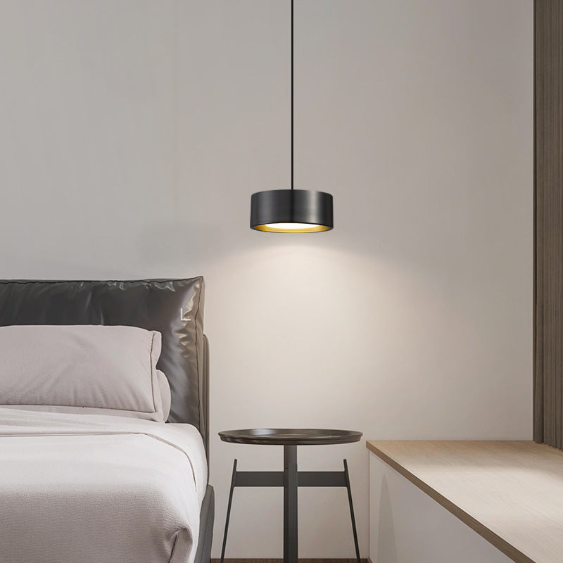 Vivolux | Minimalistische Runde Zylinder Eisen LED Pendelleuchte für Schlafzimmer