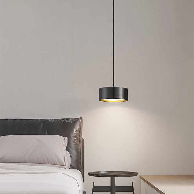 Vivolux | Minimalistische Runde Zylinder Eisen LED Pendelleuchte für Schlafzimmer