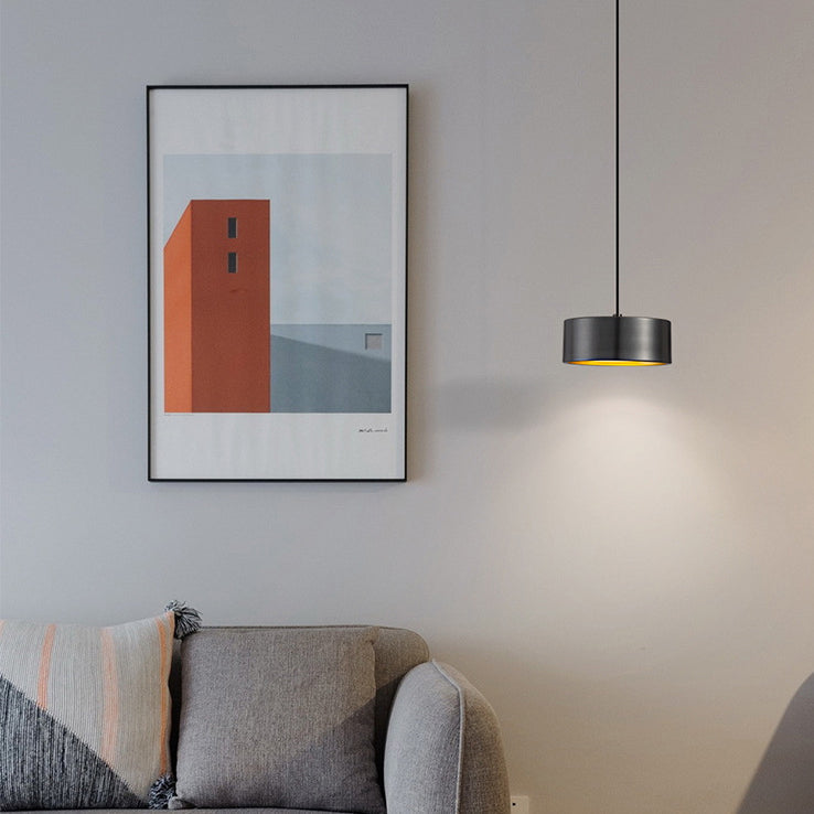 Vivolux | Minimalistische Runde Zylinder Eisen LED Pendelleuchte für Schlafzimmer