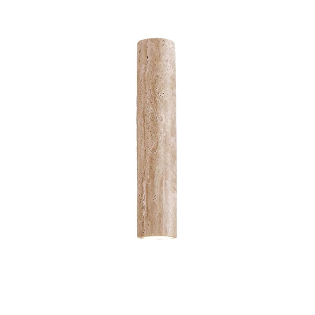 Vivolux | Nordivea Travertin-Wandleuchte | Skandinavisches Design | 2-flammig | Holz & Travertin