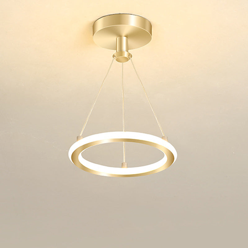 Vivolux | Zeitgenössische Nordische Runde Metall Silica LED Semi-Flush Mount Deckenleuchte für Flur