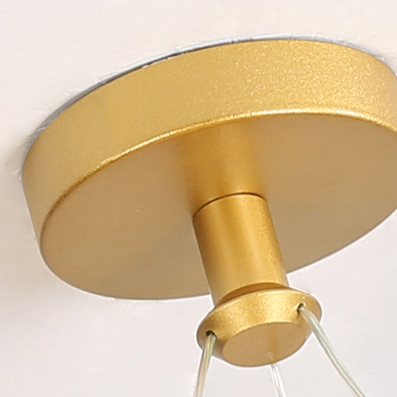 Vivolux | Zeitgenössische Nordische Runde Metall Silica LED Semi-Flush Mount Deckenleuchte für Flur