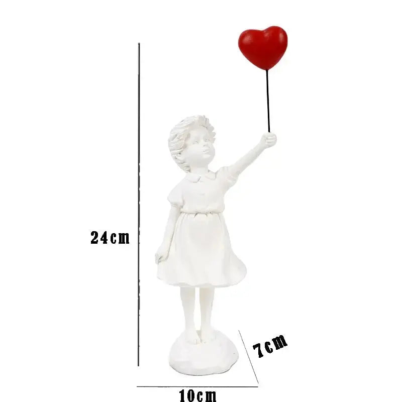 Vivolux | Banksy fliegendes Ballonmädchen Statue