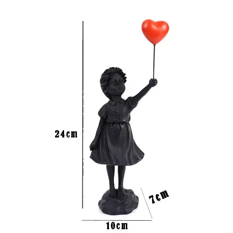 Vivolux | Banksy fliegendes Ballonmädchen Statue