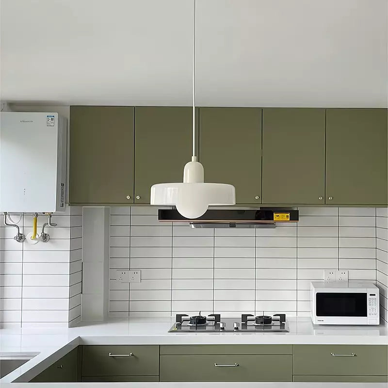 Vivolux | Pendelleuchte aus farbigem Glas | Elegante Hängeleuchte im Bauhaus-Stil | Designlampe für Wohnzimmer & Esszimmer