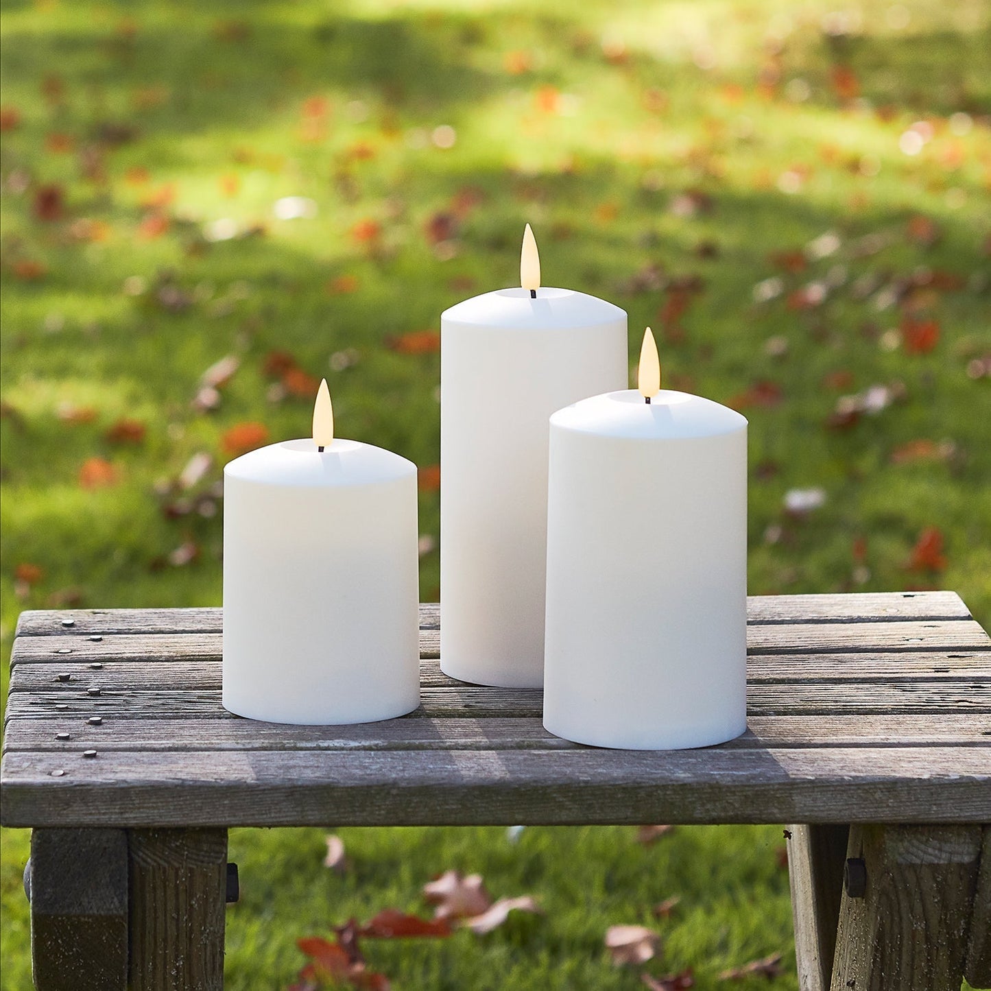 Vivolux | TruGlow LED Outdoor Kerzen Trio mit Fernbedienung