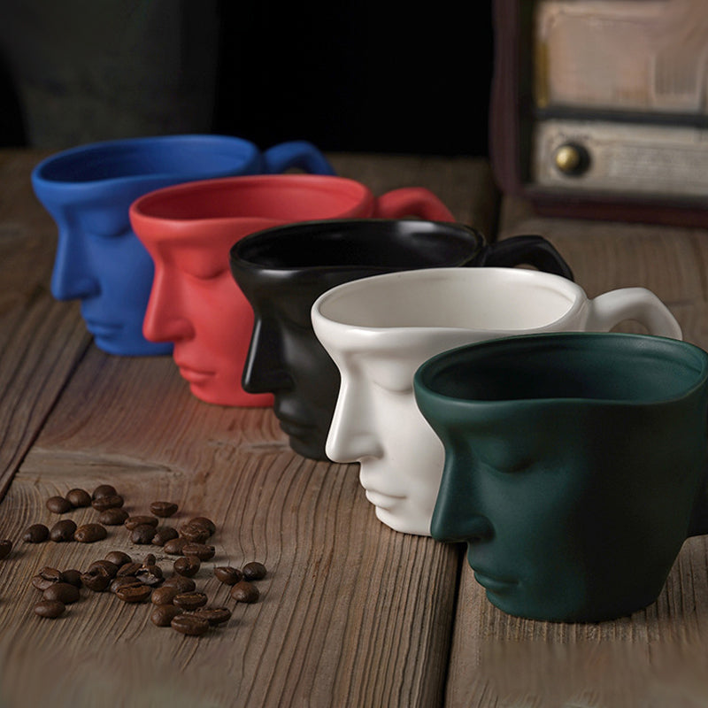 Vivolux | Kyssnades Gesicht keramische Kaffeetasse