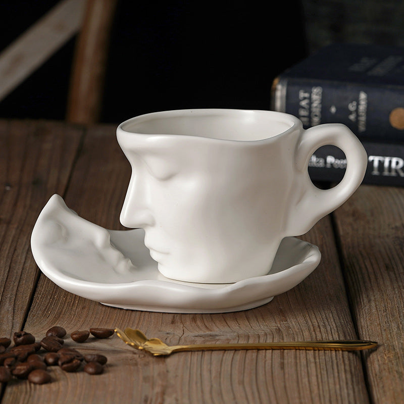 Vivolux | Kyssnades Gesicht keramische Kaffeetasse