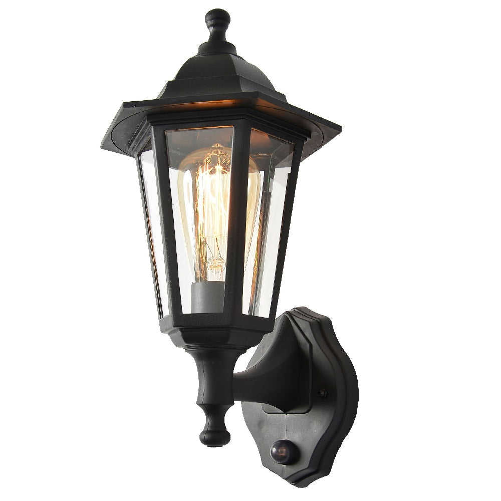 Vivolux | Schwarze Outdoor Vintage Aufhängelampe mit PIR