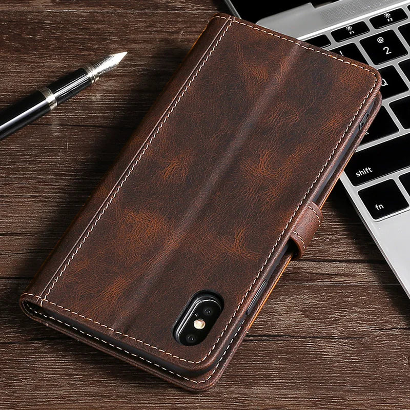 Vivolux | Wallet Magnetische Flip-Lederhülle für iPhone