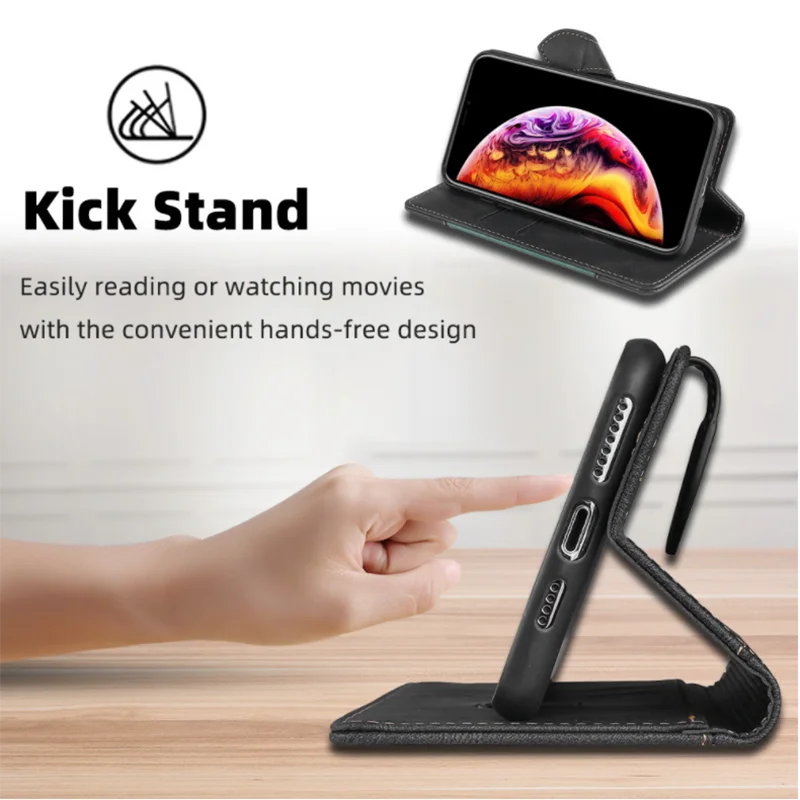 Vivolux | Wallet Magnetische Flip-Lederhülle für iPhone