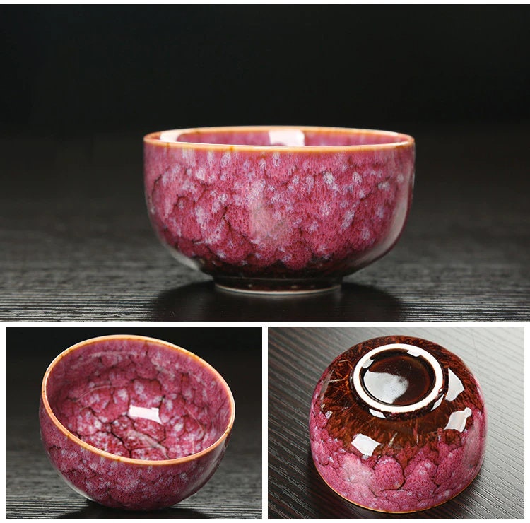 Vivolux | Keramisches Gaiwan-Set kuai ke Teeset Camping Kung Fu Teeset 1 Teekanne 1 Tasse Reise-Teekanne Kaffeetasse Wasserbecher Bürokessel Trinkgeschirr