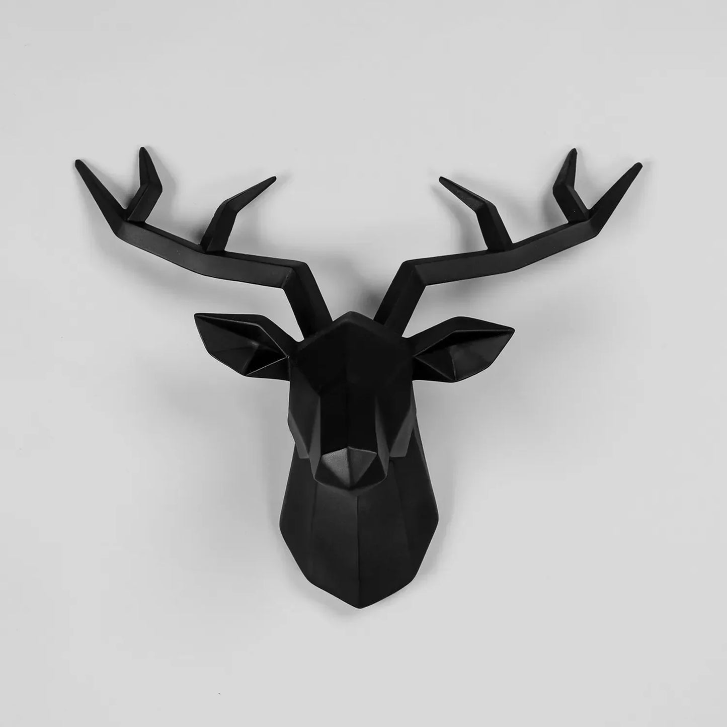 Vivolux | Hirschkopf Skulptur Tier Statue Figuren Wandbehang Kreatives Elch Kunst Geweih Statuette für Bürodeko Wandmontage