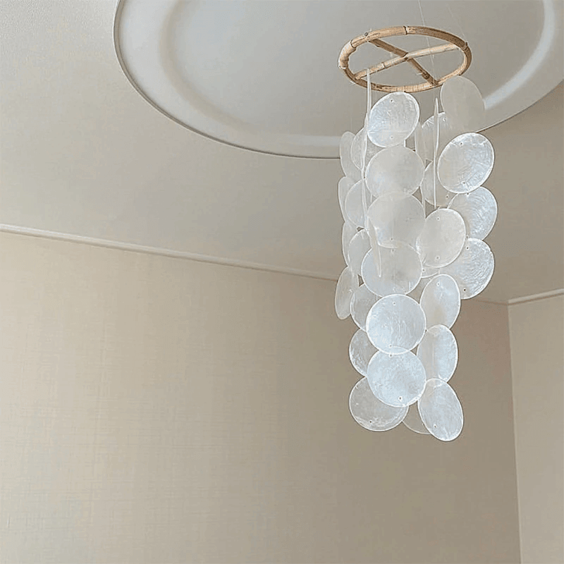 Vivolux | ShellDreams Handgefertigtes Babyzimmer Windspiel | Muschel-Mobile | Beruhigende Klänge