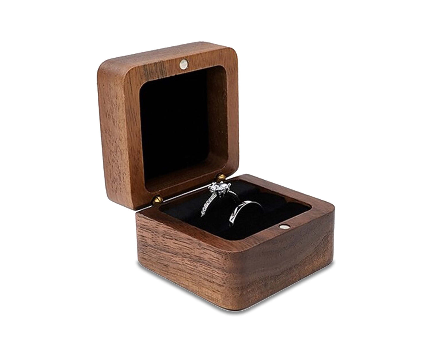 Vivolux | Holzboxen | Holz Schmuckkästchen, Trauring Kästchen, Ohrring Ringe