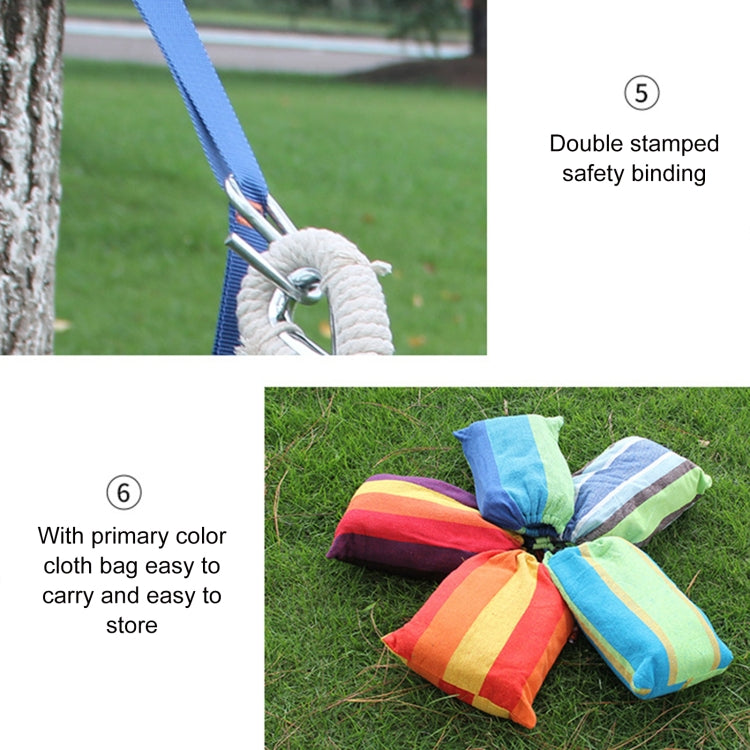 Vivolux | Outdoor Doppelt Dicke Leinwand Hängematte Innen Swing mit Abnehmbarer Kurvenstange, Größe: 200x100cm (Dunkelblau)