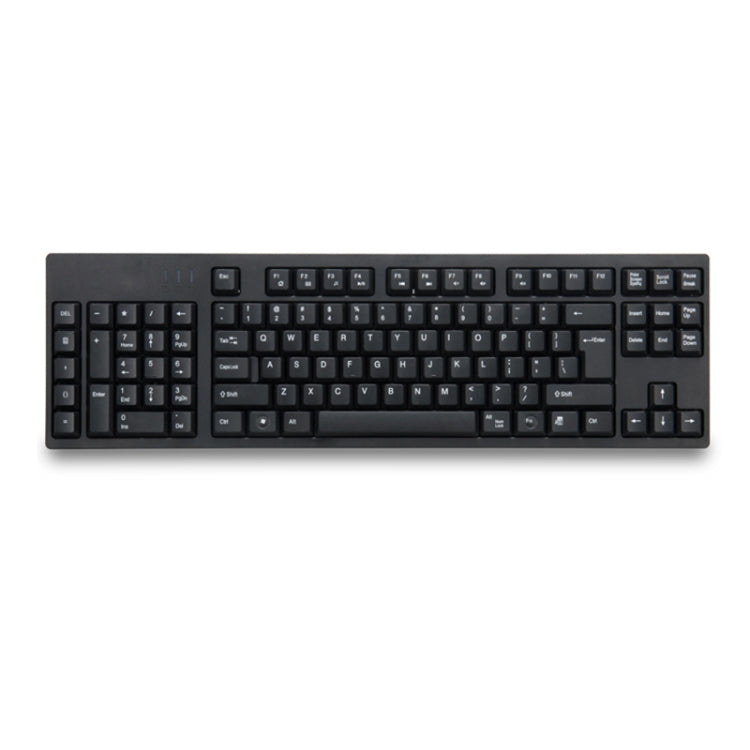 Vivolux | Verdrahtete USB-Linkshänder-Tastatur mit Dual-HUB-Funktion (Schwarz)