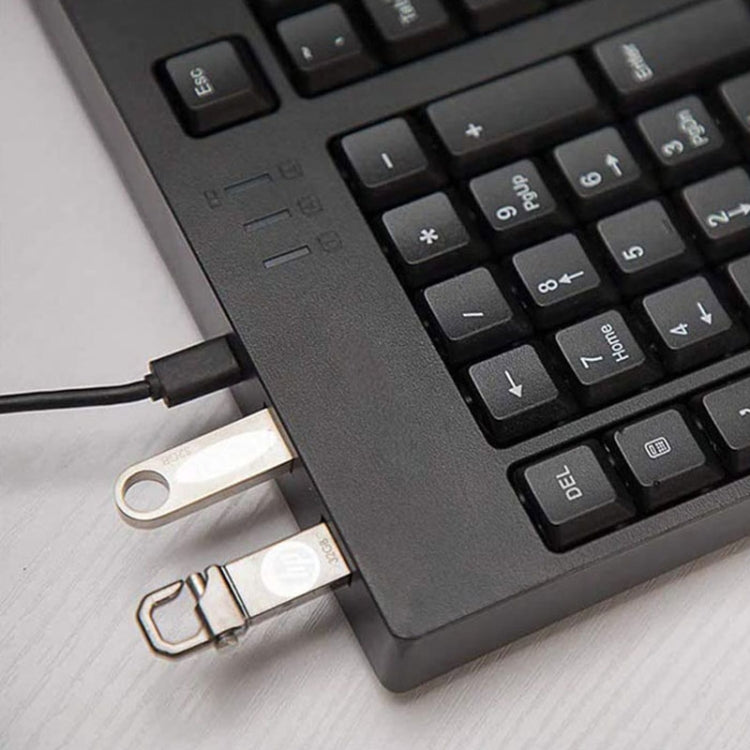 Vivolux | Verdrahtete USB-Linkshänder-Tastatur mit Dual-HUB-Funktion (Schwarz)