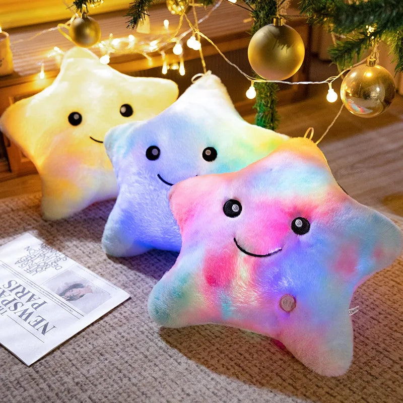 Vivolux | LED Stern Plüschlicht - Weiches Leuchtsternkissenpuppe, Stofftier für Kinder & Wohnkultur, Perfektes Geburtstagsgeschenk