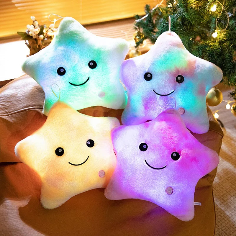 Vivolux | LED Stern Plüschlicht - Weiches Leuchtsternkissenpuppe, Stofftier für Kinder & Wohnkultur, Perfektes Geburtstagsgeschenk