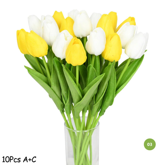 Vivolux | Mode-Tulpen Kunstblumen Für wartungsfreie kreative Wohnkultur Florale Displays Für Wohnzimmer Esszimmer Nordic Home Dekoration