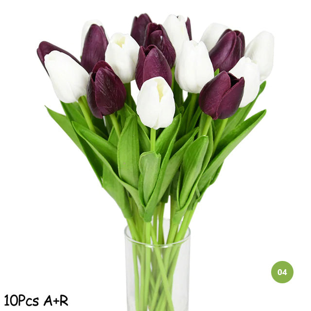 Vivolux | Mode-Tulpen Kunstblumen Für wartungsfreie kreative Wohnkultur Florale Displays Für Wohnzimmer Esszimmer Nordic Home Dekoration