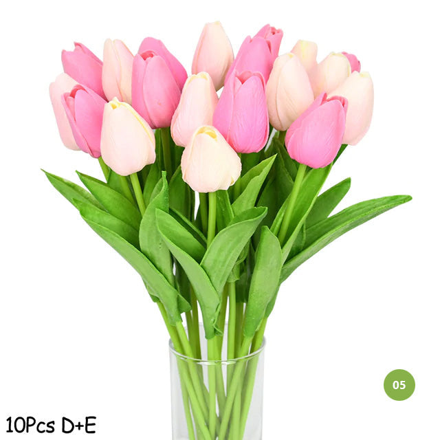 Vivolux | Mode-Tulpen Kunstblumen Für wartungsfreie kreative Wohnkultur Florale Displays Für Wohnzimmer Esszimmer Nordic Home Dekoration