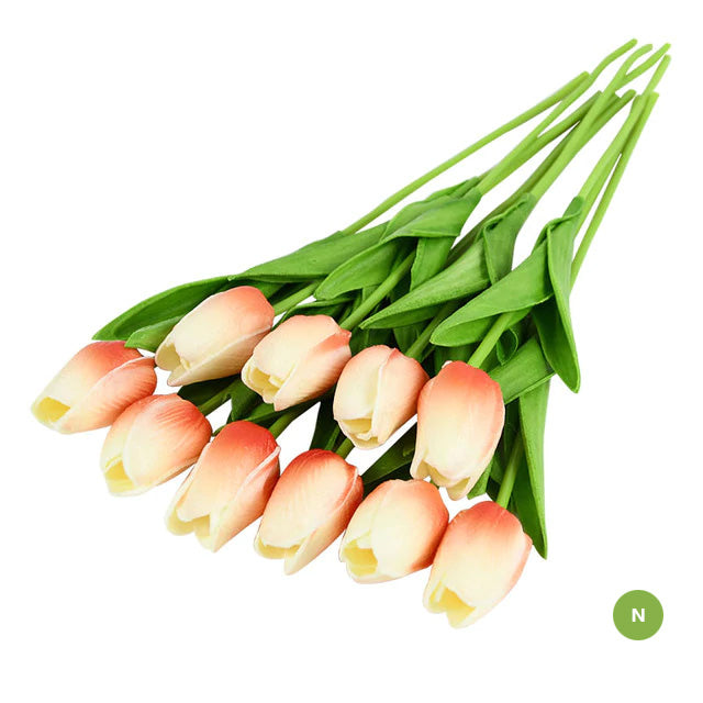 Vivolux | Mode-Tulpen Kunstblumen Für wartungsfreie kreative Wohnkultur Florale Displays Für Wohnzimmer Esszimmer Nordic Home Dekoration