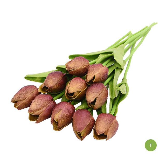 Vivolux | Mode-Tulpen Kunstblumen Für wartungsfreie kreative Wohnkultur Florale Displays Für Wohnzimmer Esszimmer Nordic Home Dekoration