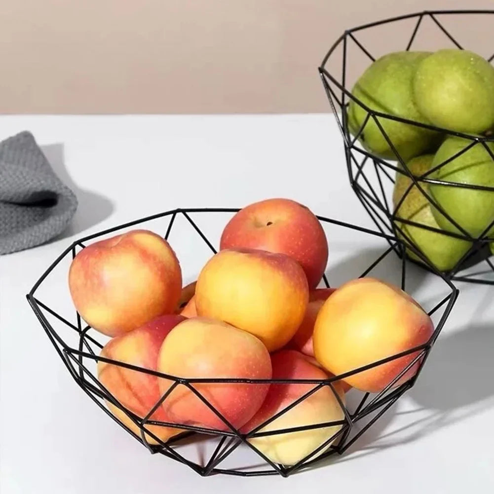 Vivolux | Obstkorb – Eisen – hohler Abflusskorb – Wohnzimmer-Dekor
