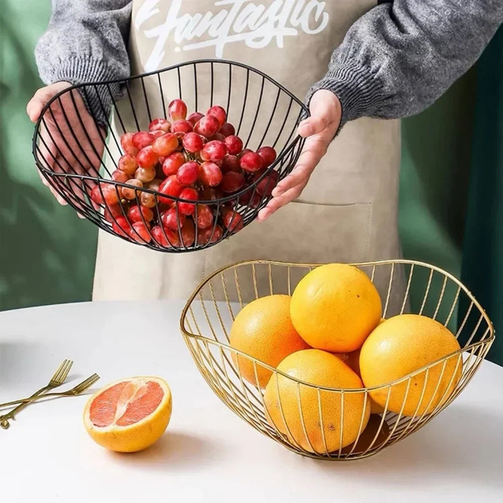 Vivolux | Obstkorb – Eisen – hohler Abflusskorb – Wohnzimmer-Dekor