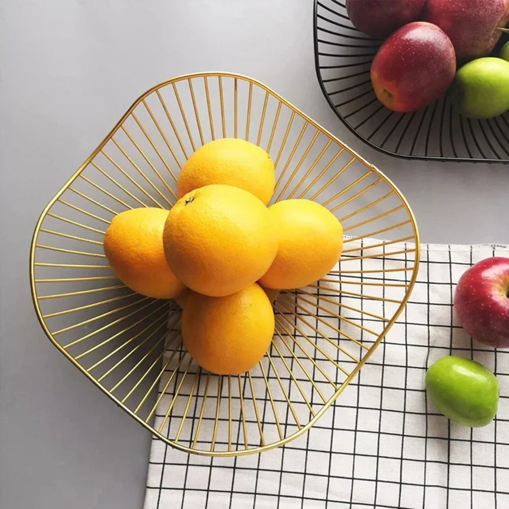 Vivolux | Obstkorb – Eisen – hohler Abflusskorb – Wohnzimmer-Dekor