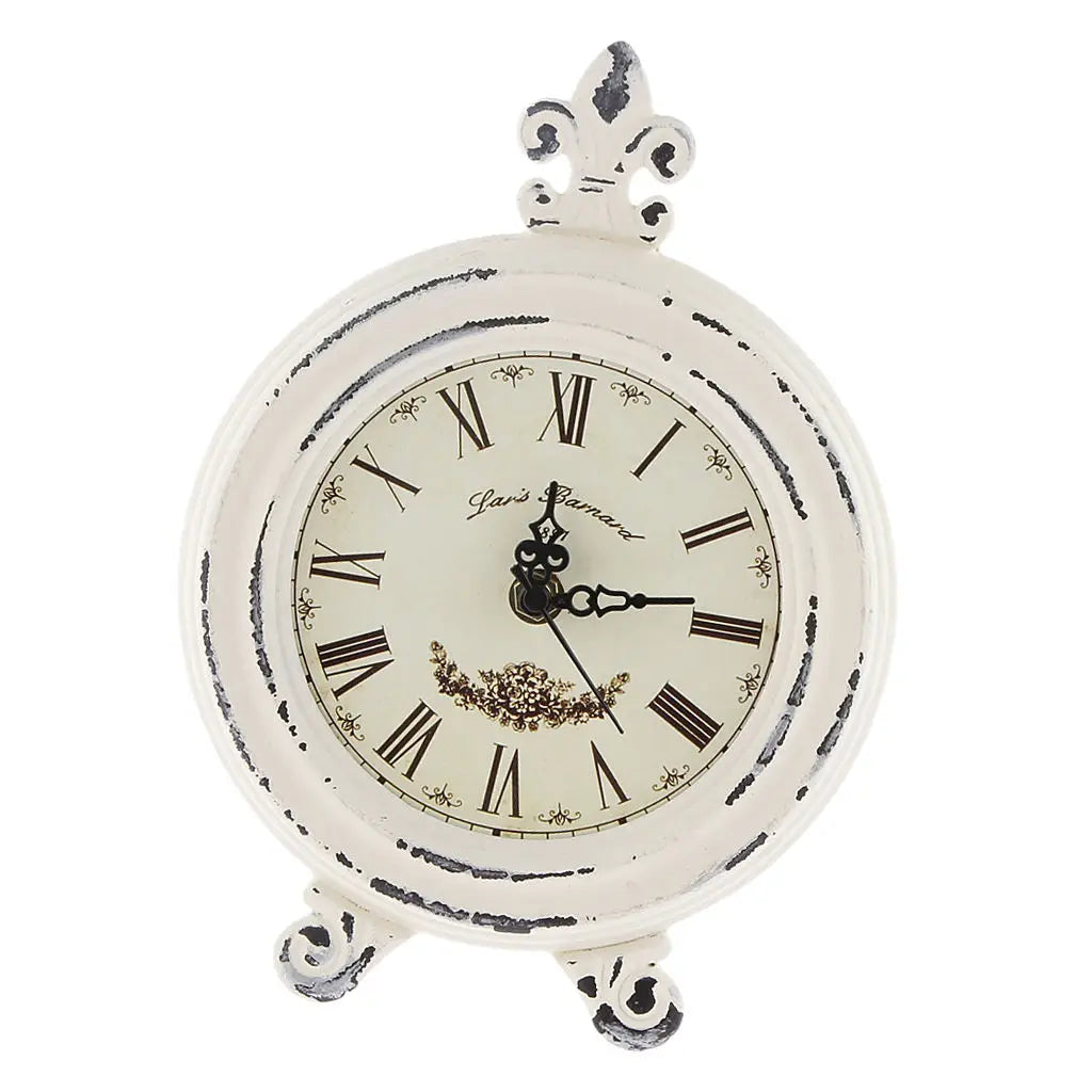 Vivolux | Vintage Holzstil Tischuhr mit Alarm
