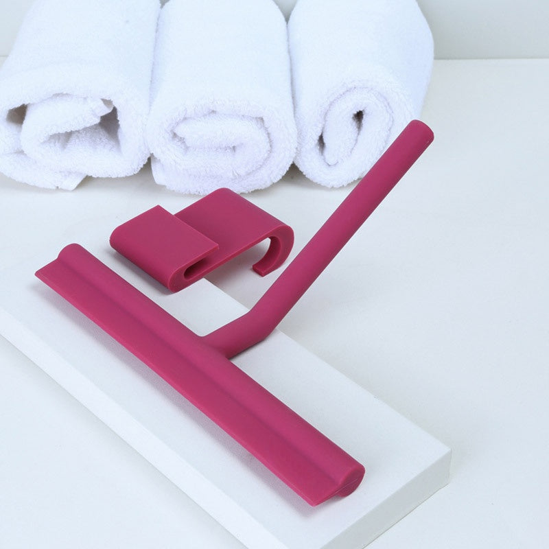 Vivolux | Retro Silikon-Wischer für die Dusche mit Aufbewahrungshalter