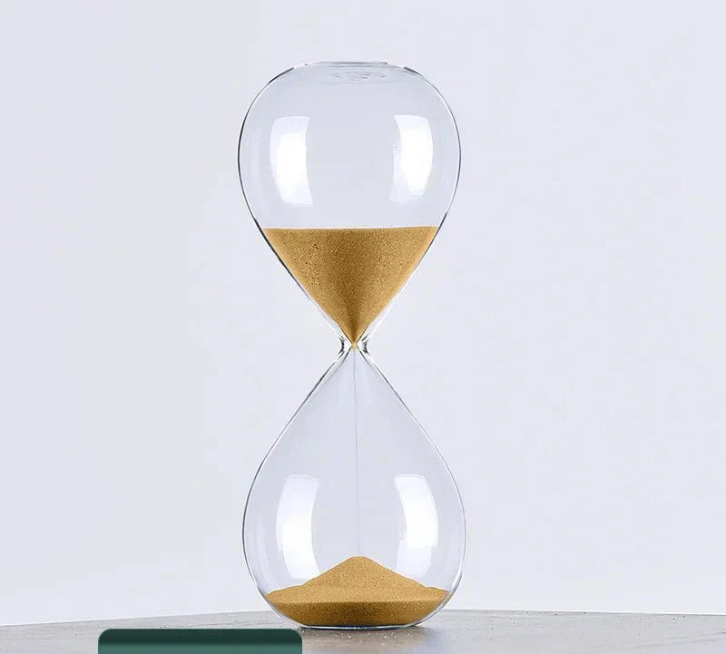 Vivolux | Glas Sanduhr Timer | Stilvolle Dekoration mit 5/10/30/60 Minuten Zeitangabe