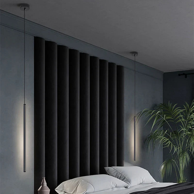 Vivolux | Nordic LED Pendelleuchte: Minimalistisches Design mit kreativen Linien, perfekt für das Schlafzimmer, Essbereich