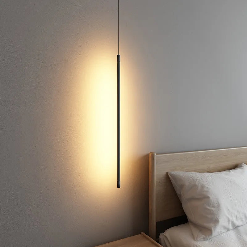 Vivolux | Nordic LED Pendelleuchte: Minimalistisches Design mit kreativen Linien, perfekt für das Schlafzimmer, Essbereich