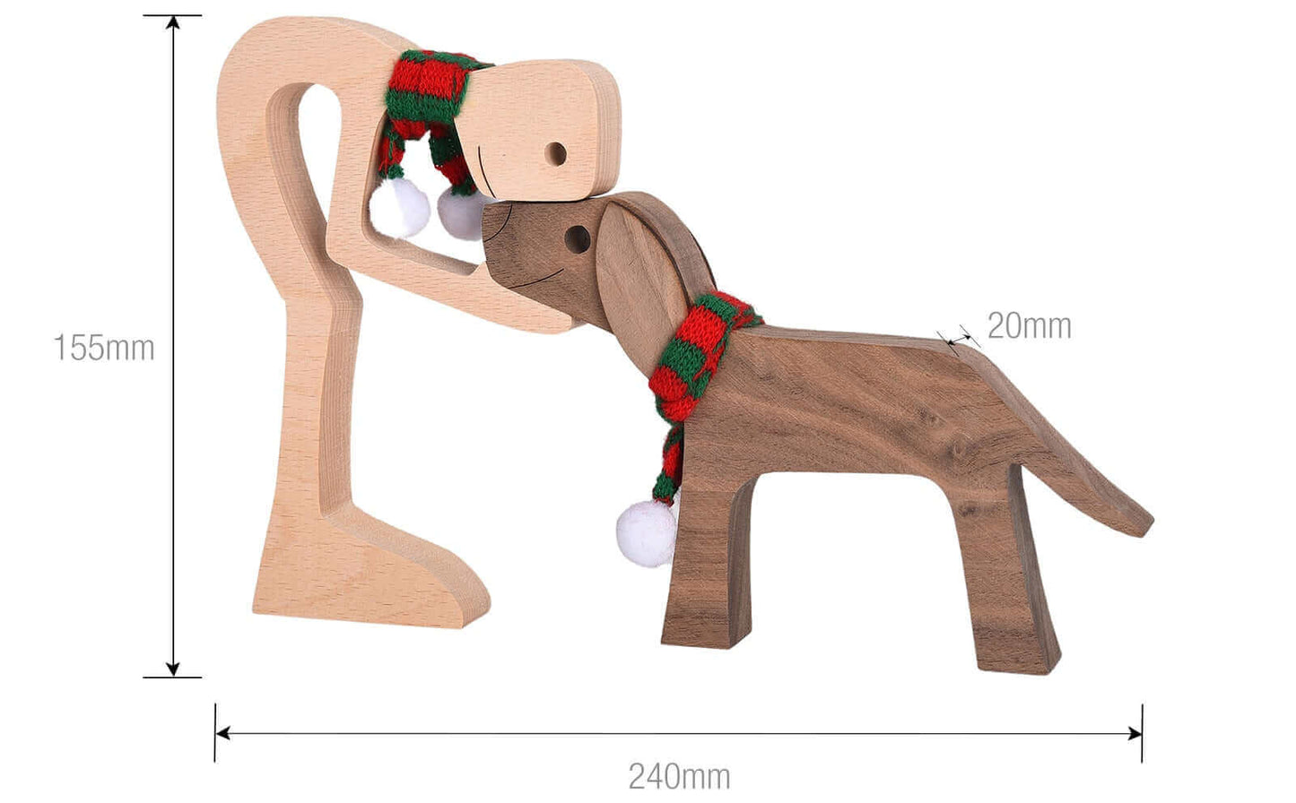 Vivolux | Dänische Holztiere Ornamente