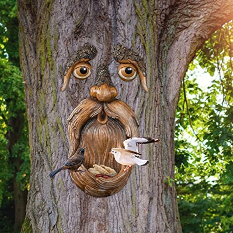 Vivolux | Augen der Natur: Baumgesicht Vogelfutterstation