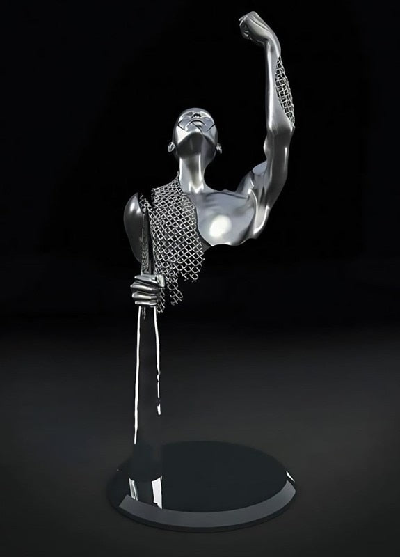 Vivolux | Metallfigur Statues Stile Abstraktes Leinwandgemälde Paare Wandkunst Liebes-Skulptur Poster Druck Wohnkultur Wohnzimmer Geschenke