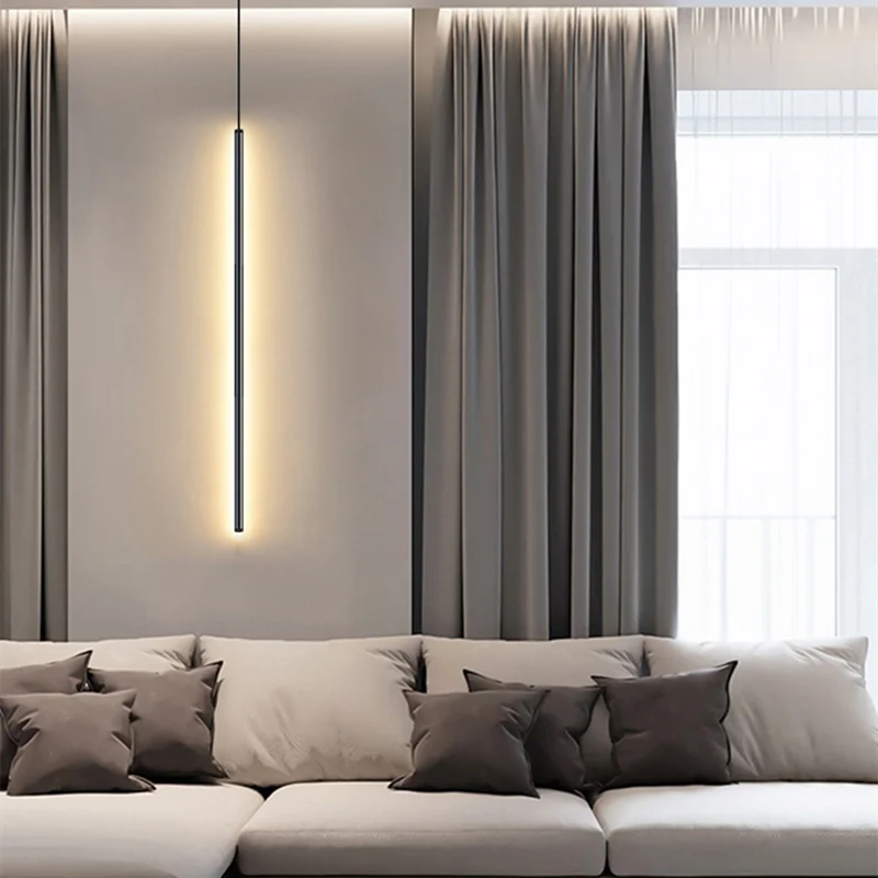Vivolux | Nordic LED Pendelleuchte: Minimalistisches Design mit kreativen Linien, perfekt für das Schlafzimmer, Essbereich