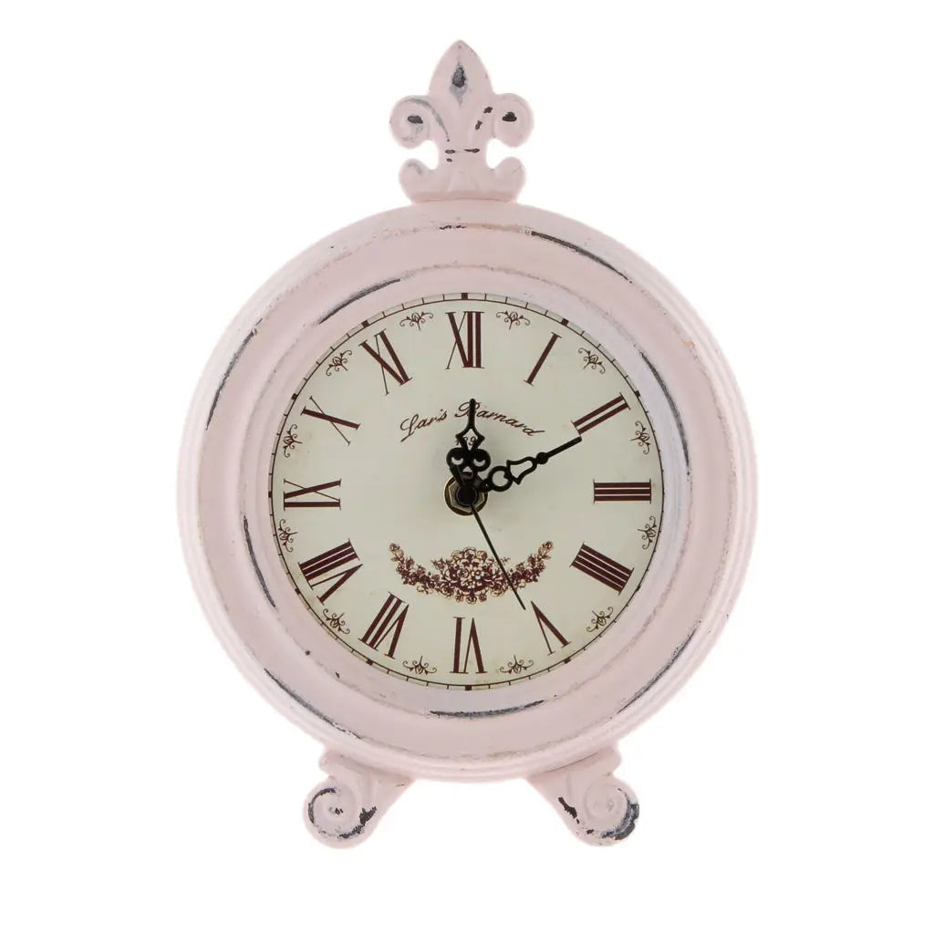 Vivolux | Vintage Holzstil Tischuhr mit Alarm