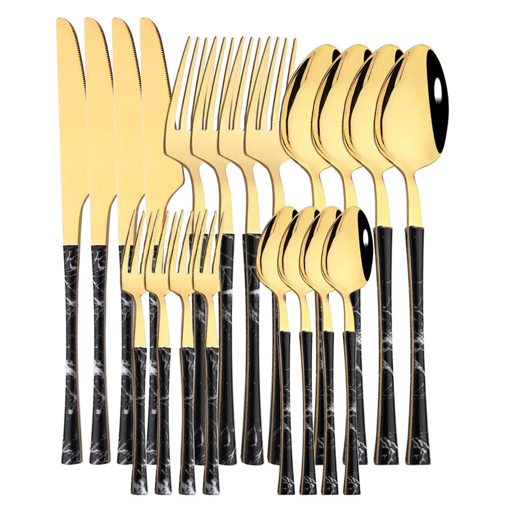 Vivolux | RusticDining | Edelstahl-Besteck mit Holzgriffen
