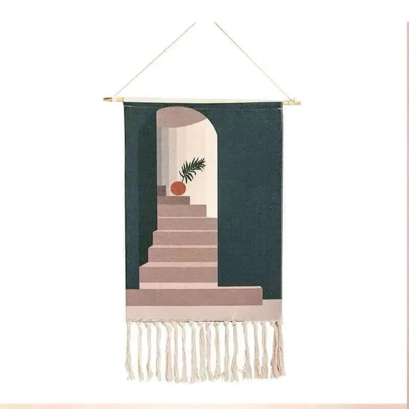 Vivolux | Macrame Hängender Baumwollteppich