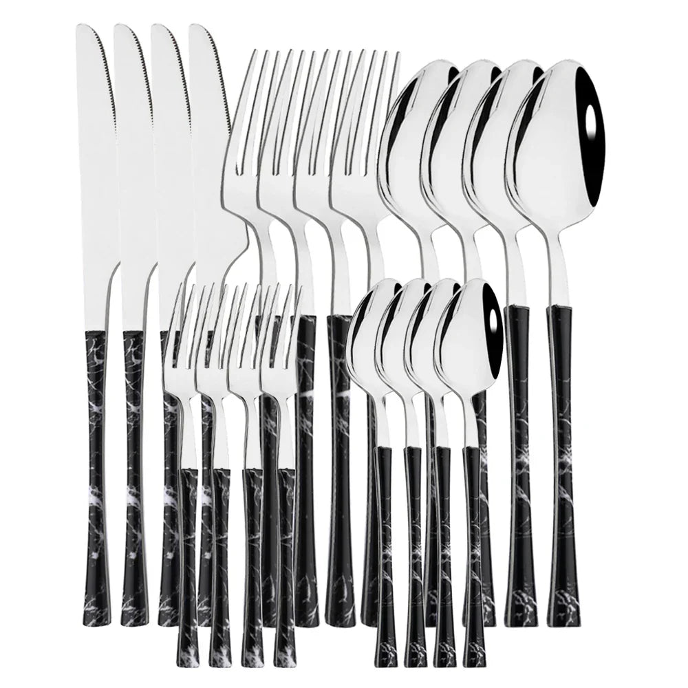 Vivolux | RusticDining | Edelstahl-Besteck mit Holzgriffen