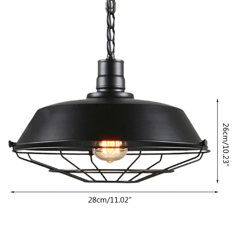 Vivolux | Vintage Loft Pendelleuchte: Industrielle Retro Eisen Deckenleuchte Kronleuchter für Salon, Restaurant, Bar, Küche